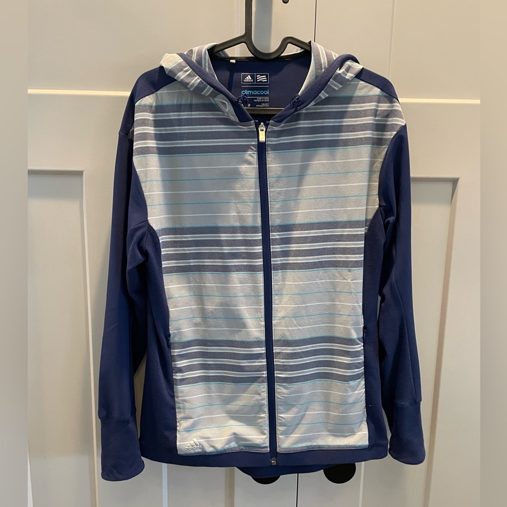 Adidas climacool zipper windbreaker.